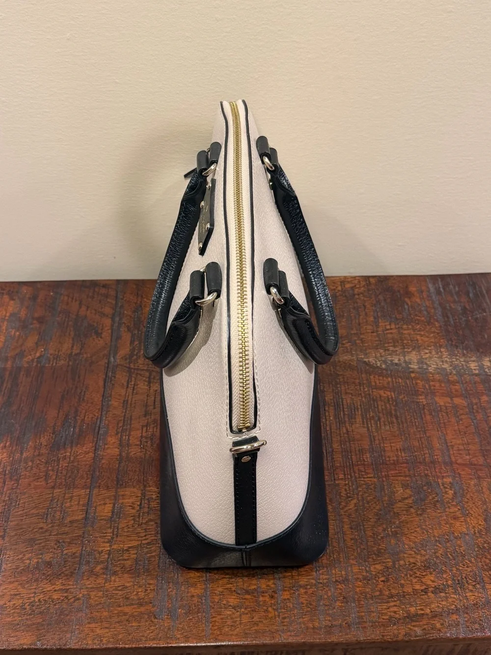Kate Spade Black & Cream Dome Handbag